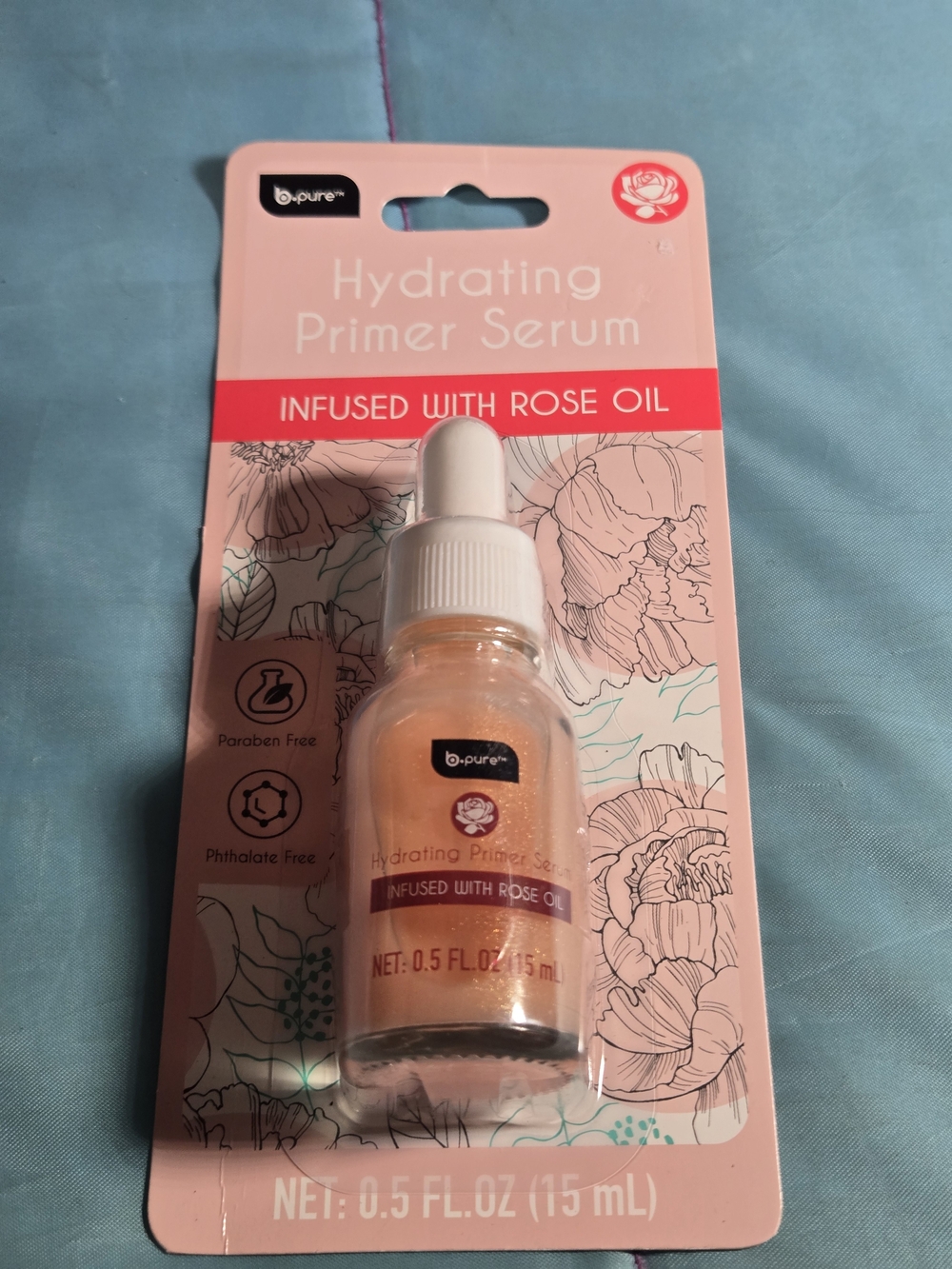 Hydrating Primer Serum with Rose Oil — Pink